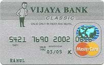 Vijaya Bank Mastercard Credit Card