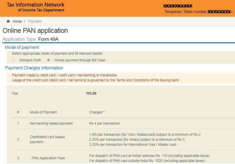 PAN Card Application Form Apply PAN Card Online 2021 Dialabank